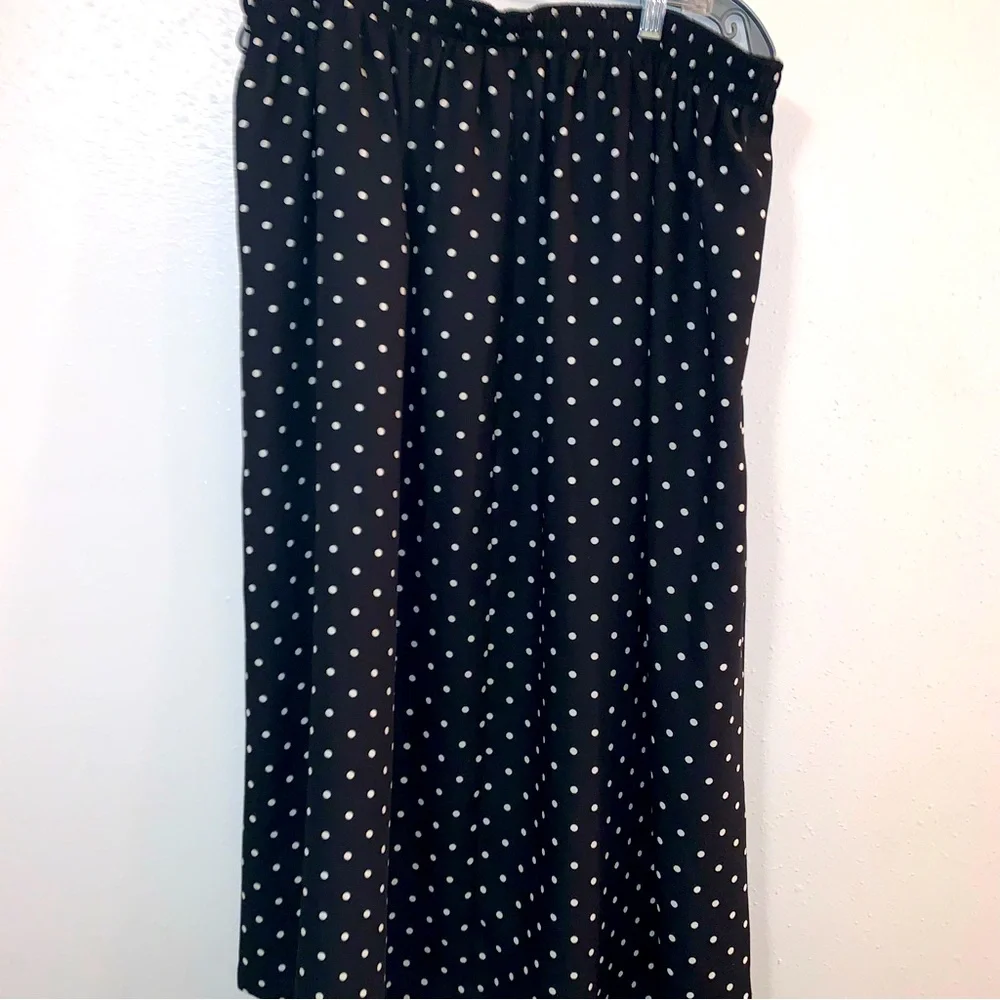 Sag Harbor Woman 1x Polkadot Polyester Maxi Skirt